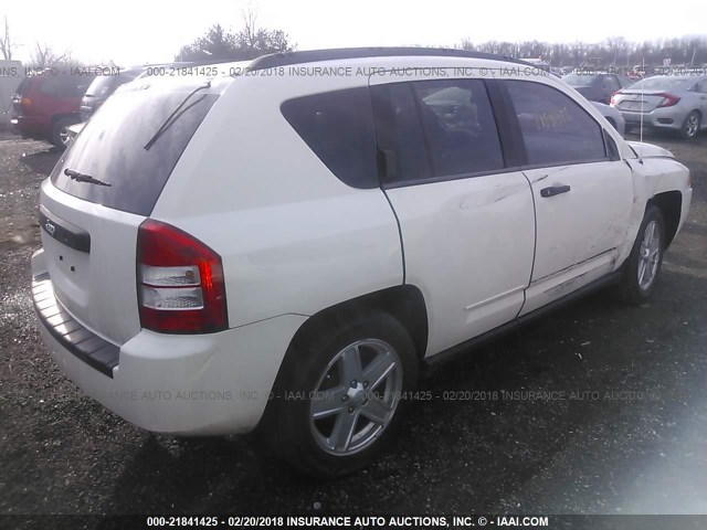 1J4NT1FB1AD624986 - 2010 JEEP COMPASS SPORT WHITE photo 4