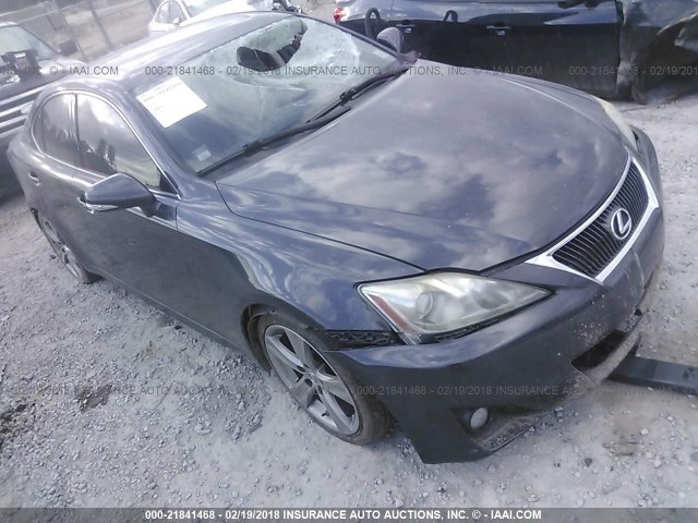 JTHBF5C27B5132114 - 2011 LEXUS IS 250 BLACK photo 1