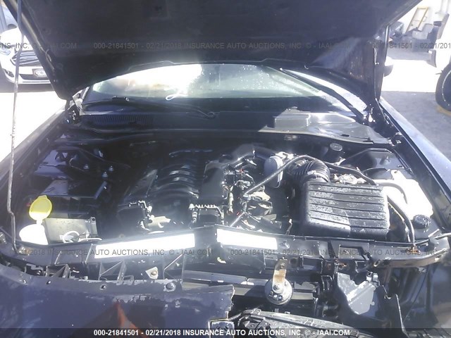 2B3KA43G26H491652 - 2006 DODGE CHARGER SE/SXT BLACK photo 10