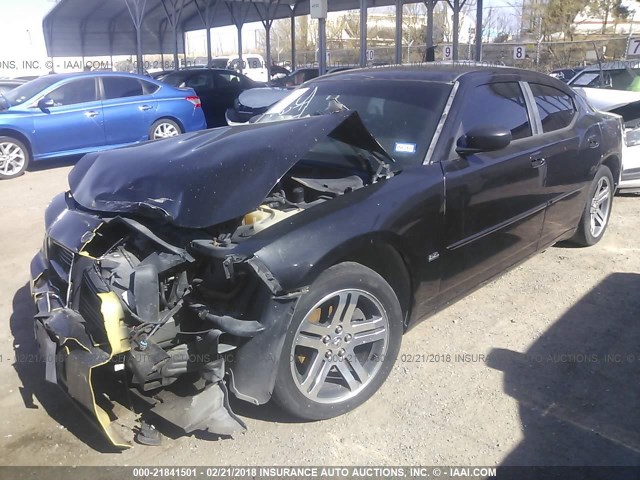 2B3KA43G26H491652 - 2006 DODGE CHARGER SE/SXT BLACK photo 2