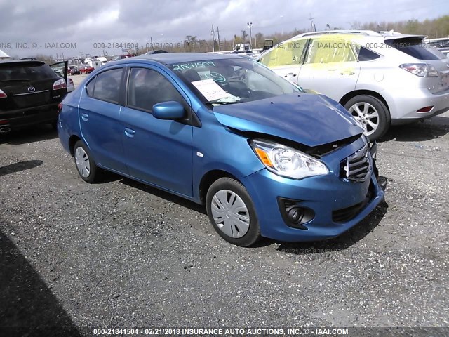 ML32F3FJ6HHF16441 - 2017 MITSUBISHI MIRAGE G4 ES ლურჯი ფოტო 1