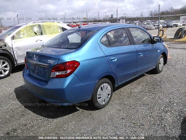 ML32F3FJ6HHF16441 - 2017 MITSUBISHI MIRAGE G4 ES ლურჯი ფოტო 4