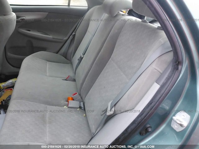 JTDBL40E99J031211 - 2009 TOYOTA COROLLA LE/XLE GREEN photo 8