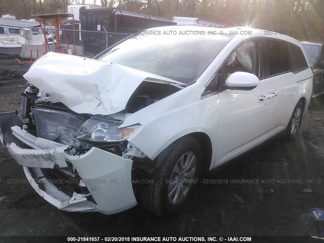 5FNRL5H65GB150945 - 2016 HONDA ODYSSEY EXL თეთრი ფოტო 2