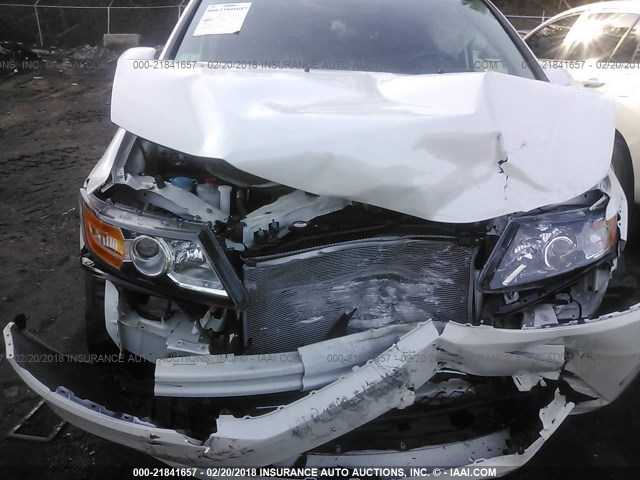 5FNRL5H65GB150945 - 2016 HONDA ODYSSEY EXL თეთრი ფოტო 6