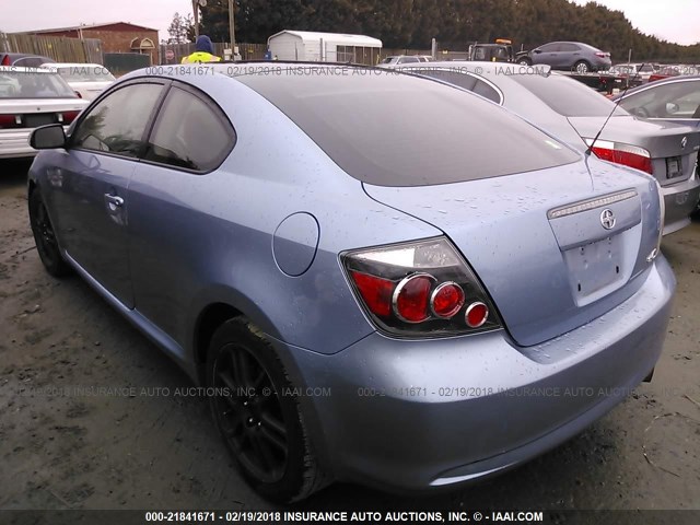 JTKDE167980256056 - 2008 TOYOTA SCION TC BLUE photo 3