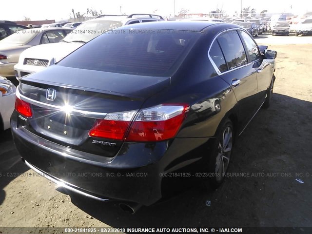 1HGCR2F54DA047485 - 2013 HONDA ACCORD SPORT 黑色 照片 4