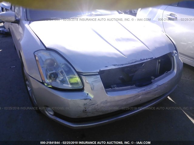 1N4BA41E66C839039 - 2006 NISSAN MAXIMA SE/SL SILVER photo 6