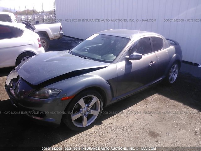 JM1FE173370209356 - 2007 MAZDA RX8 GRAY photo 2