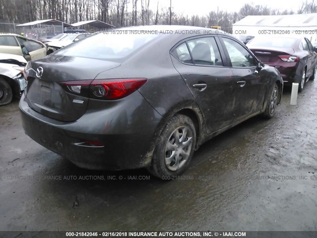 JM1BM1T78E1147731 - 2014 MAZDA 3 SV GRAY photo 4