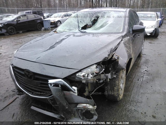 JM1BM1T78E1147731 - 2014 MAZDA 3 SV GRAY photo 6