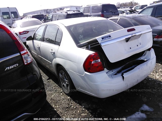 1G1ZS51866F122007 - 2006 CHEVROLET MALIBU LS Ağ foto 3