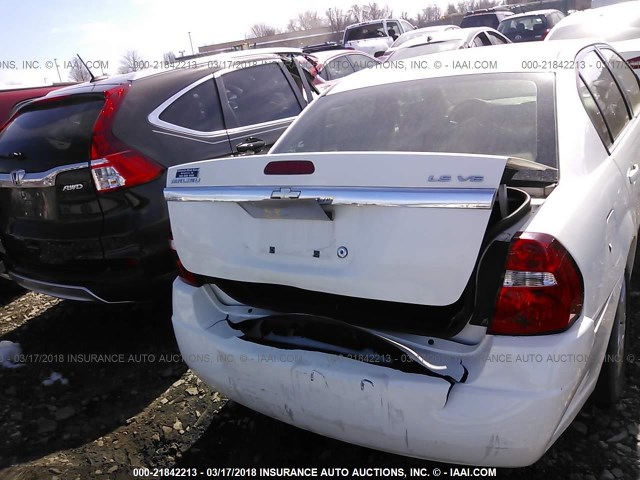 1G1ZS51866F122007 - 2006 CHEVROLET MALIBU LS Ağ foto 6