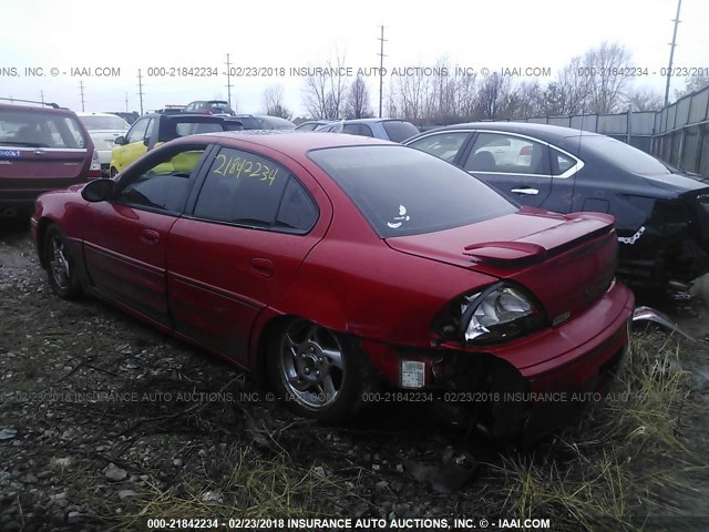 1G2NV52E82C232140 - 2002 PONTIAC GRAND AM GT1 RED photo 3