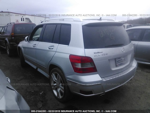 WDCGG8HB3CF729359 - 2012 MERCEDES-BENZ GLK 350 4MATIC SILVER photo 3