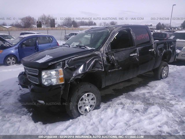 3GCPKTE74DG247152 - 2013 CHEVROLET SILVERADO K1500 LTZ BLACK photo 2