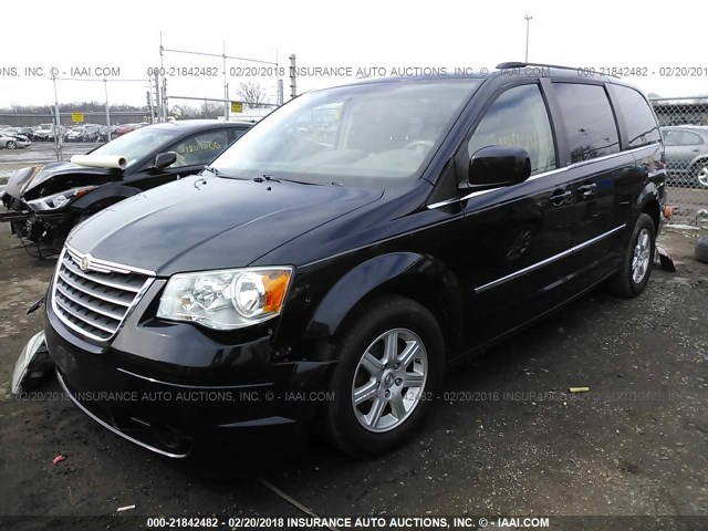 2A4RR5DX4AR464475 - 2010 CHRYSLER TOWN & COUNTRY TOURING BLACK photo 2