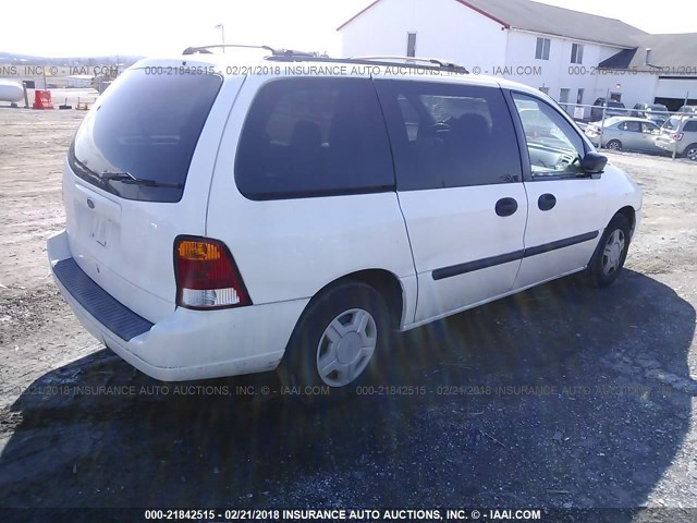 2FMZA51472BA96810 - 2002 FORD WINDSTAR LX WHITE photo 4