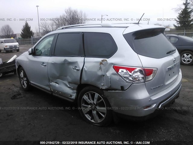 5N1AR2MM6DC674012 - 2013 NISSAN PATHFINDER S/SV/SL/PLATINUM SILVER photo 3