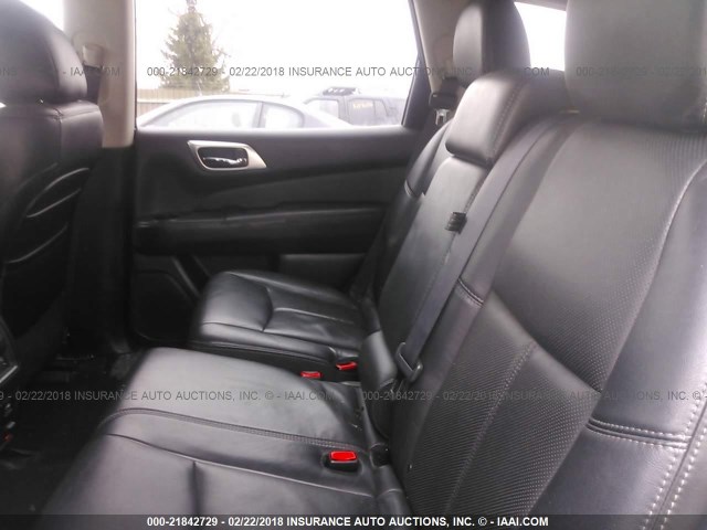 5N1AR2MM6DC674012 - 2013 NISSAN PATHFINDER S/SV/SL/PLATINUM 银色 照片 8