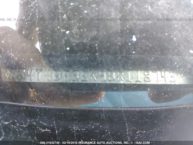 4T4BF3EK9BR118743 - 2011 TOYOTA CAMRY SE/LE/XLE ვერცხლისფერი ფოტო 9