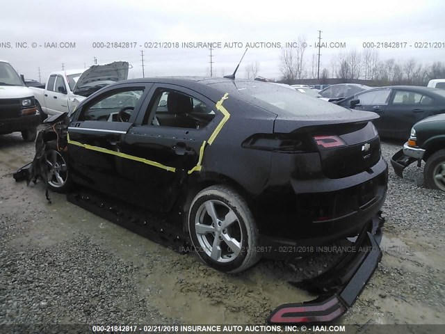 1G1RC6E49BU100065 - 2011 CHEVROLET VOLT BLACK photo 3