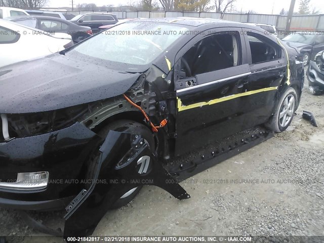 1G1RC6E49BU100065 - 2011 CHEVROLET VOLT BLACK photo 6