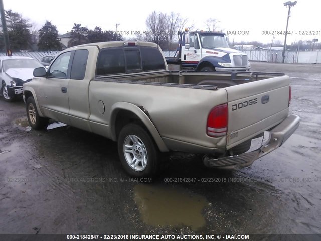 1B7GL42N72S589464 - 2002 DODGE DAKOTA SLT TAN photo 6