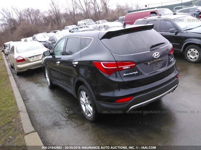 5XYZWDLA3DG058153 - 2013 HYUNDAI SANTA FE SPORT  BLACK photo 3