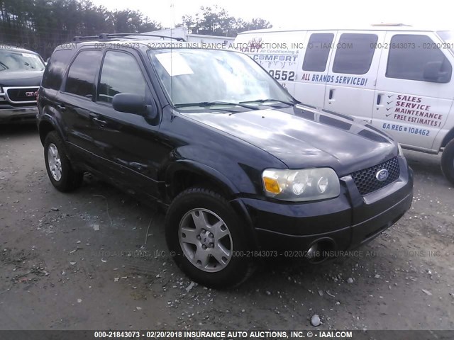 1FMCU04166KD24812 - 2006 FORD ESCAPE LIMITED BLACK photo 1