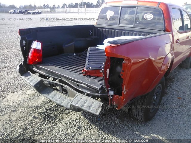 5TFAZ5CN4HX046013 - 2017 TOYOTA TACOMA DBL CAB/SR5/TRD SPORT/OR ORANGE photo 6