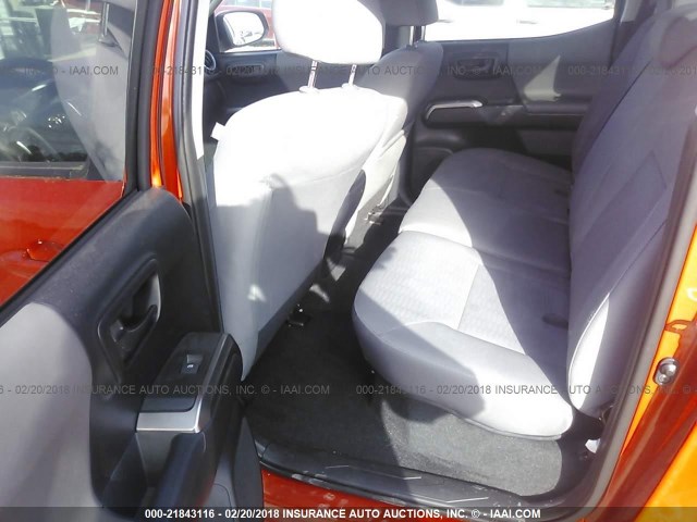 5TFAZ5CN4HX046013 - 2017 TOYOTA TACOMA DBL CAB/SR5/TRD SPORT/OR ORANGE photo 8