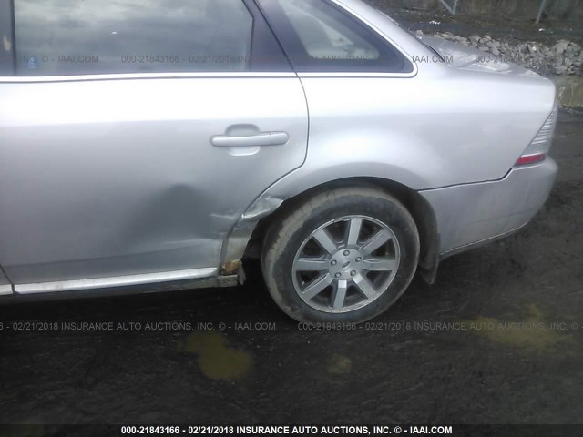 1FAHP27W18G146937 - 2008 FORD TAURUS SEL SILVER photo 6