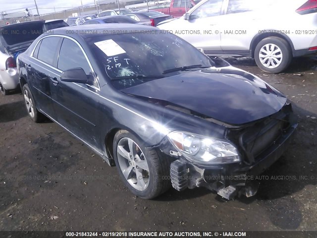 1G1ZC5E18BF334458 - 2011 CHEVROLET MALIBU 1LT შავი ფოტო 1