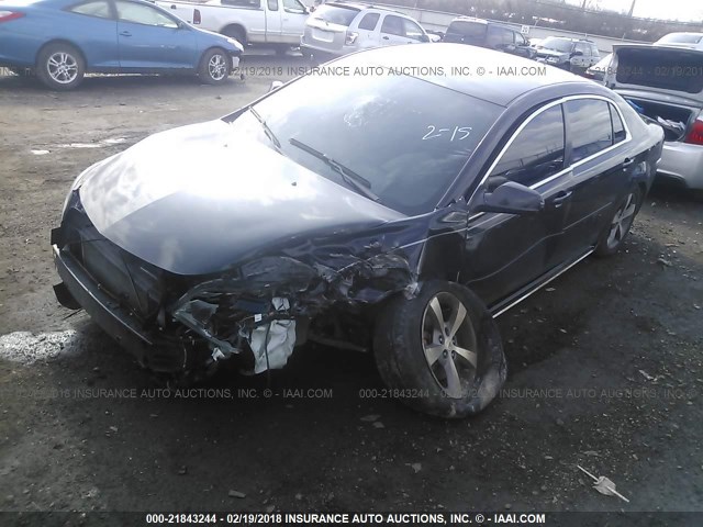 1G1ZC5E18BF334458 - 2011 CHEVROLET MALIBU 1LT შავი ფოტო 2