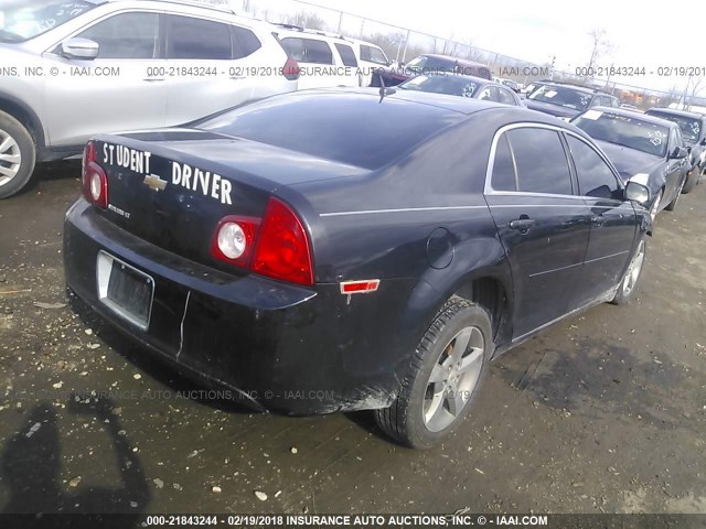 1G1ZC5E18BF334458 - 2011 CHEVROLET MALIBU 1LT შავი ფოტო 4