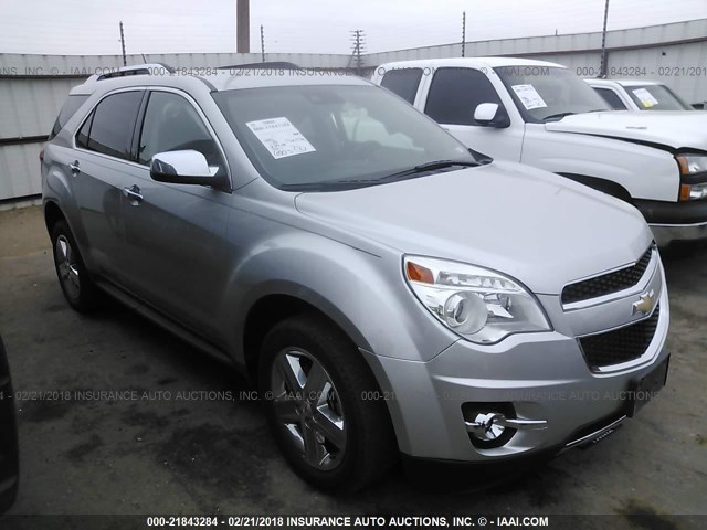 2GNFLDE39F6295585 - 2015 CHEVROLET EQUINOX LTZ SILVER photo 1