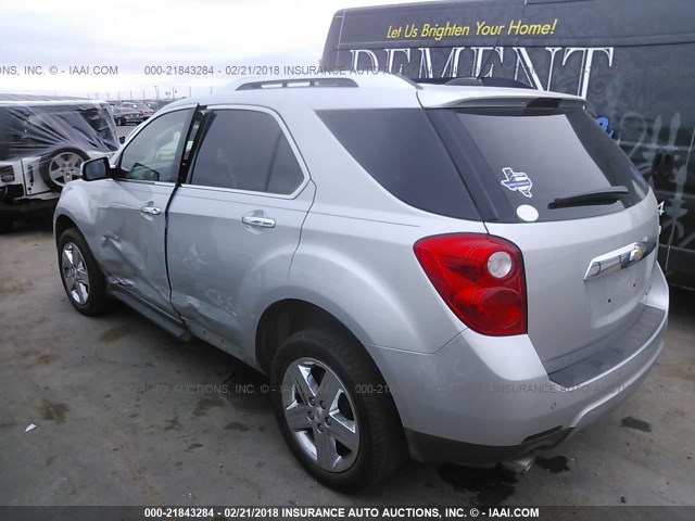 2GNFLDE39F6295585 - 2015 CHEVROLET EQUINOX LTZ SILVER photo 3