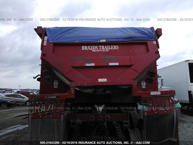 4B9BKDG23HH054381 - 2017 BRAZOS TRAILERS END DUMP  RED photo 8