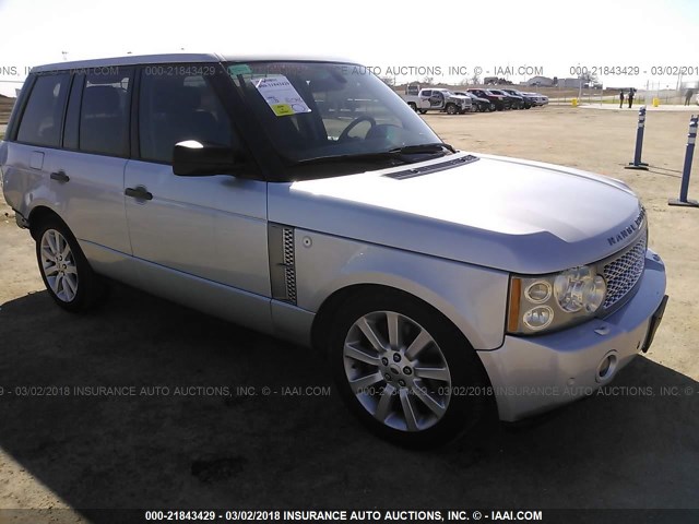 SALMF13467A253406 - 2007 LAND ROVER RANGE ROVER SUPERCHARGED SILVER photo 1