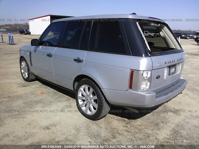 SALMF13467A253406 - 2007 LAND ROVER RANGE ROVER SUPERCHARGED SILVER photo 3