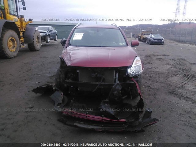 JN8AS5MT3CW262617 - 2012 NISSAN ROGUE S/SV RED photo 6