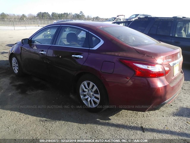 1N4AL3AP3GC229392 - 2016 NISSAN ALTIMA 2.5/S/SV/SL/SR MAROON photo 3