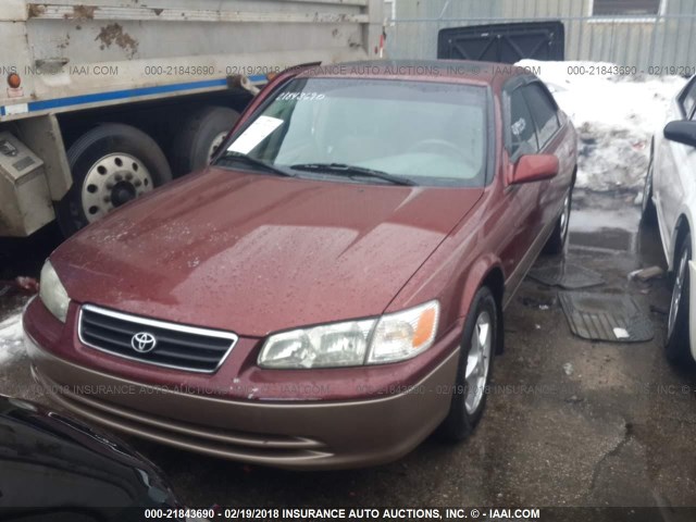 4T1BG22K91U040338 - 2001 TOYOTA CAMRY CE/LE/XLE 栗色 照片 2