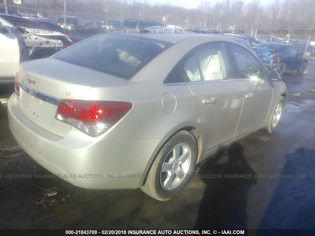 1G1PC5SB3E7470497 - 2014 CHEVROLET CRUZE LT TAN photo 4