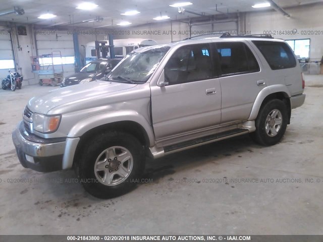 JT3HN86R820385694 - 2002 TOYOTA 4RUNNER SR5 SILVER photo 2