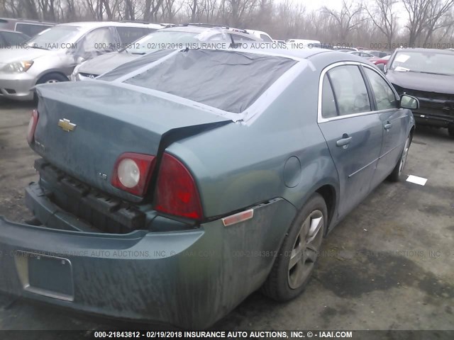 1G1ZG57B19F128466 - 2009 CHEVROLET MALIBU LS 青色 照片 4