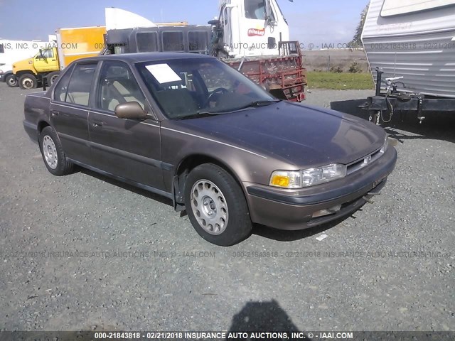 JHMCB7654MC041334 - 1991 HONDA ACCORD LX/EX BROWN photo 1