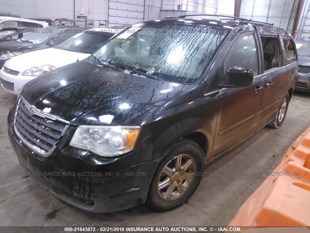 2A8HR54P88R710898 - 2008 CHRYSLER TOWN & COUNTRY TOURING BLACK photo 2