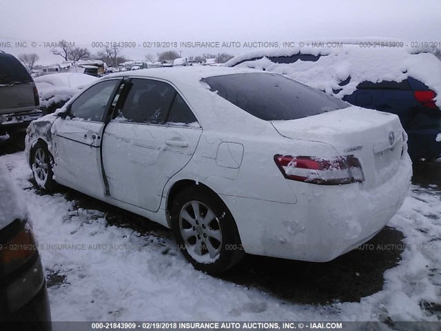 4T4BF3EK5BR175599 - 2011 TOYOTA CAMRY SE/LE/XLE WHITE photo 3